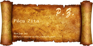 Pécs Zita névjegykártya